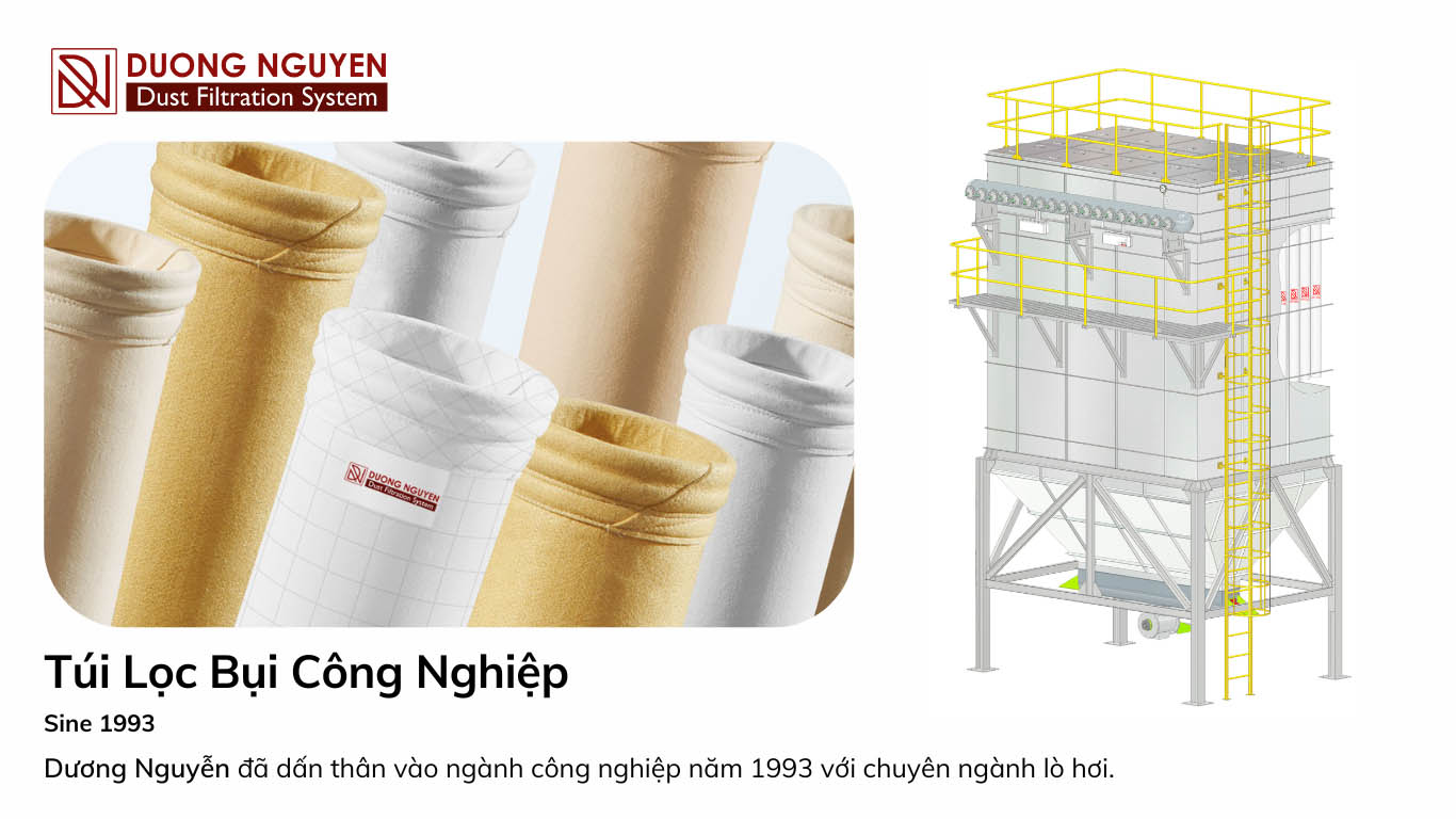 túi lọc bụi dành cho hệ thống lọc bụi túi vải trong công nghiệp